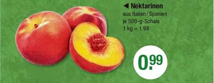 Nektarinen aus Italien/Spanien je 500-g-Schale