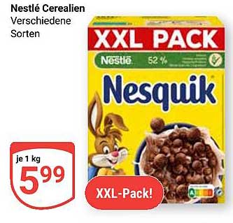 Nestlé Cerealien Nesquik – XXL-Pack für große Genussmomente