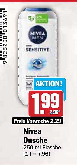 Nivea Dusche 250 ml Flasche - Sensitiv