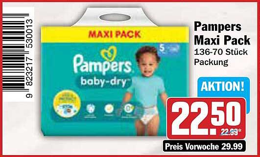 Pampers Maxi Pack 136-70 Stück