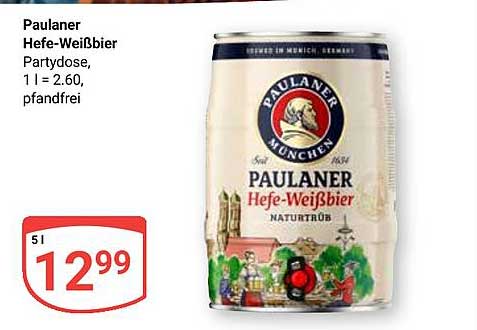 Paulaner Hefe-Weißbier Partydose