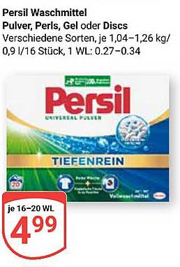 Persil Waschmittel Pulver, Perls, Gel oder Discs