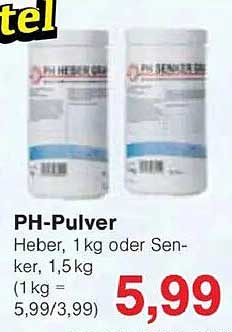 PH-Pulver, Heber, 1 kg oder Senker, 1,5 kg
