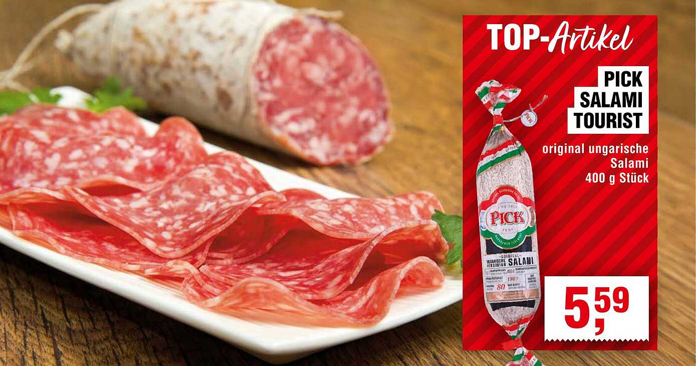 PICK SALAMI TOURIST - original ungarische Salami 400 g Stück