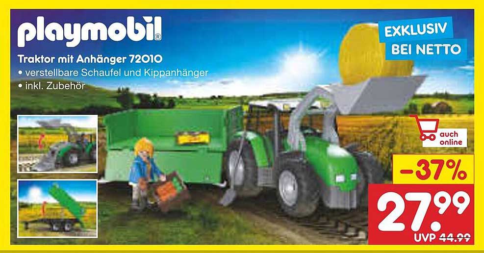 Playmobil Traktor mit Anhänger 72010