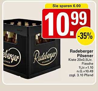 Radeberger Pilsener Kiste 20x0,5L Flasche