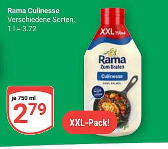 Rama Culinesse 750 ml - XXL-Pack