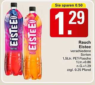 Rauch Eistee verschiedene Sorten 1,5L PET-Flasche