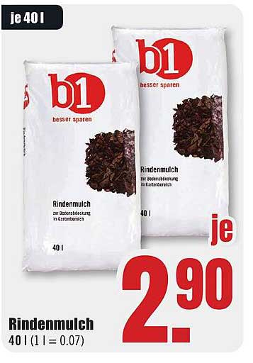 Rindenmulch 40 l - nur 2,90 €
