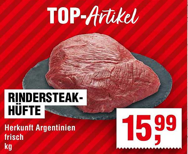 Rindersteak-Hüfte - Herkunft Argentinien frisch