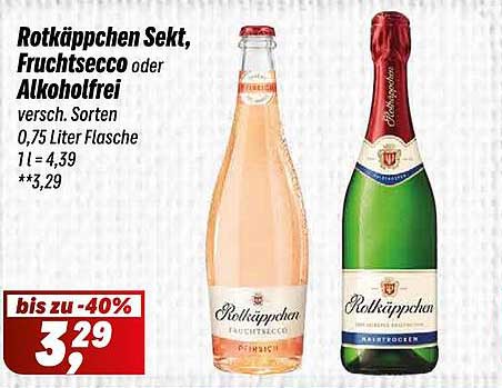 Rotkäppchen Sekt, Fruchtsecco oder Alkoholfrei - verschiedene Sorten