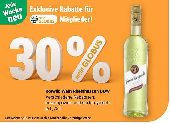 Rotwild Wein Rheinhessen DQW 0,75 l – 30% Rabatt