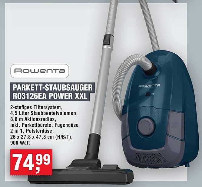 Rowenta Parkett-Staubsauger R03126EA Power XXL