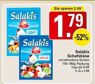 Salakis Schafskäse verschiedene Sorten 140-180g