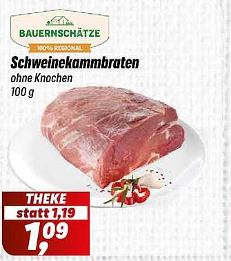 Schweinekammbraaten ohne Knochen 100 g
