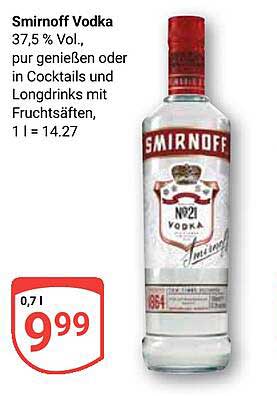 Smirnoff Vodka 0,7 l
