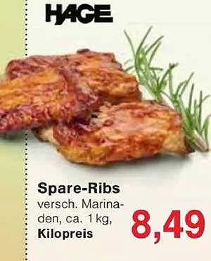 Spare-Ribs, verschieden marinierte, ca. 1 kg
