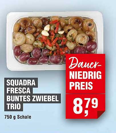 SQUADRA FRESCA BUNTES ZWIEBEL TRIO 750 g Schale