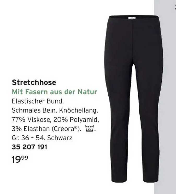 Stretchhose Mit Fasern aus der Natur