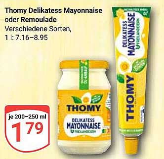 Thomy Delikatess Mayonnaise oder Remoulade