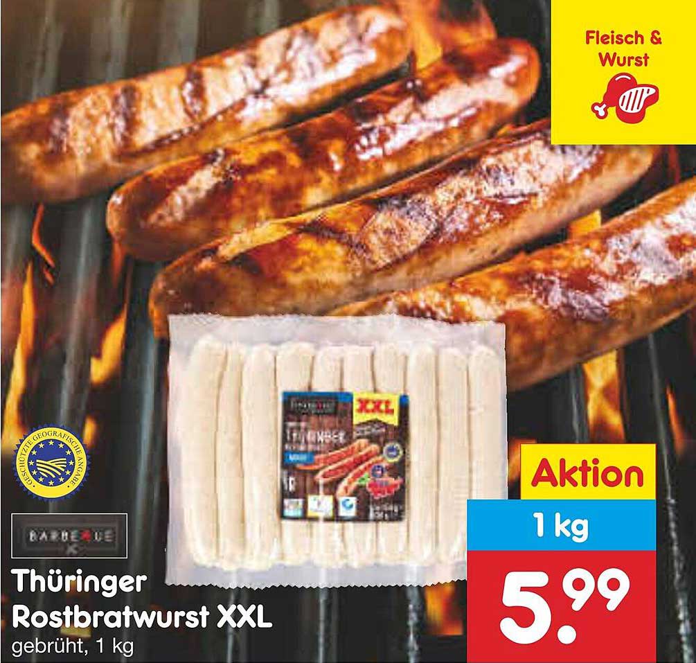 Thüringer Rostbratwurst XXL, 1 kg