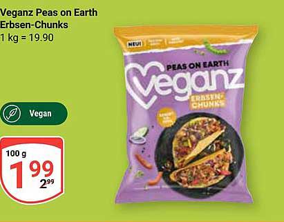 Veganz Peas on Earth Erbsen-Chunks