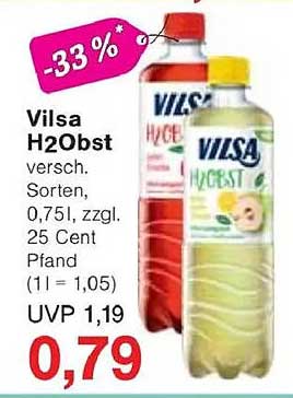 Vilsa H2Obst 0,75l - Erfrischung pur!