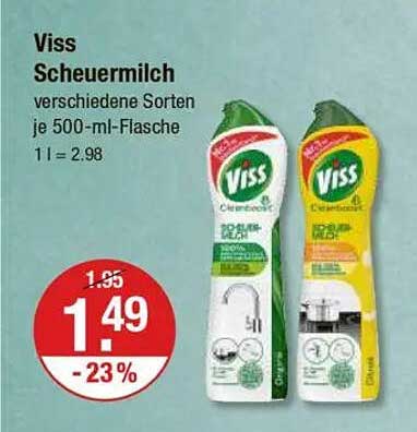 Viss Scheuermilch verschiedene Sorten je 500-ml-Flasche