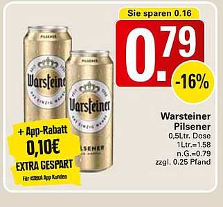 Warsteiner Pilsener 0,5L Dose
