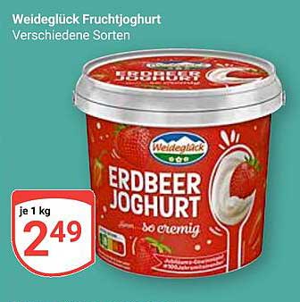 Weideglück Fruchtjoghurt - Erdbeer - 1 kg