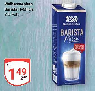 Weihenstephan Barista H-Milch 3 % Fett