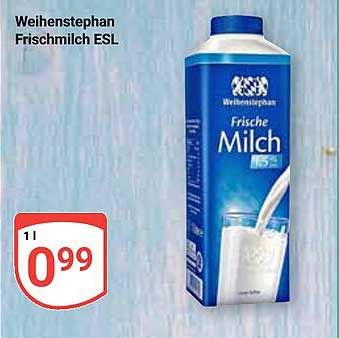 Weihenstephan Frischmilch ESL