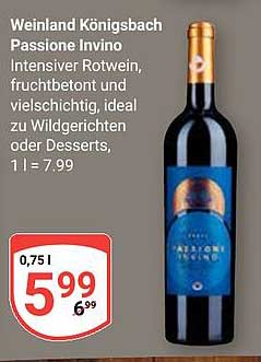 Weinland Königsbach Passione Invino Intensiver Rotwein