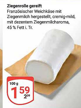 Ziegenrolle gereift - Französischer Weichkäse