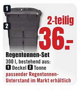 2-teilig Regentonnen-Set