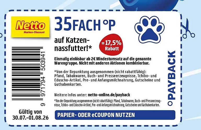 35FACH °P auf Katzen-nassfutter!*