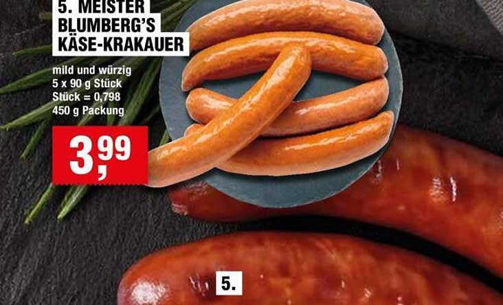 5. MEISTER BLUMBERG'S KÄSE-KRAKAUER