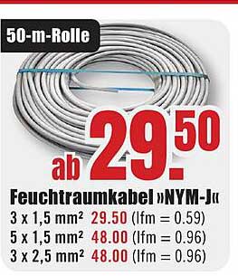 50-m-Rolle Feuchtraumkabel NYM-J