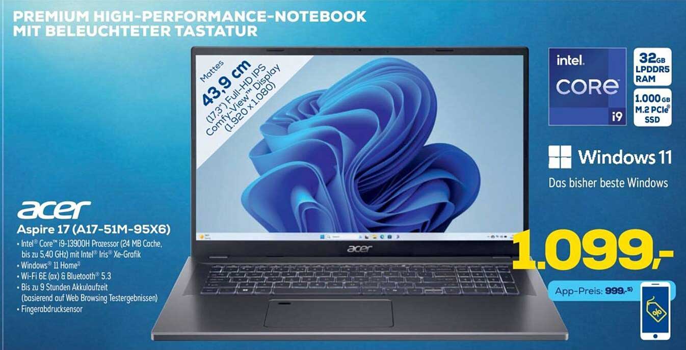 Acer Aspire 17 (A17-51M-95X6)