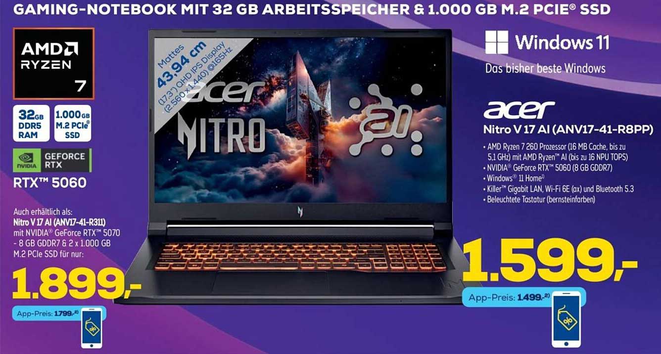 Acer Nitro V 17 AI (ANV17-41-R8PP)