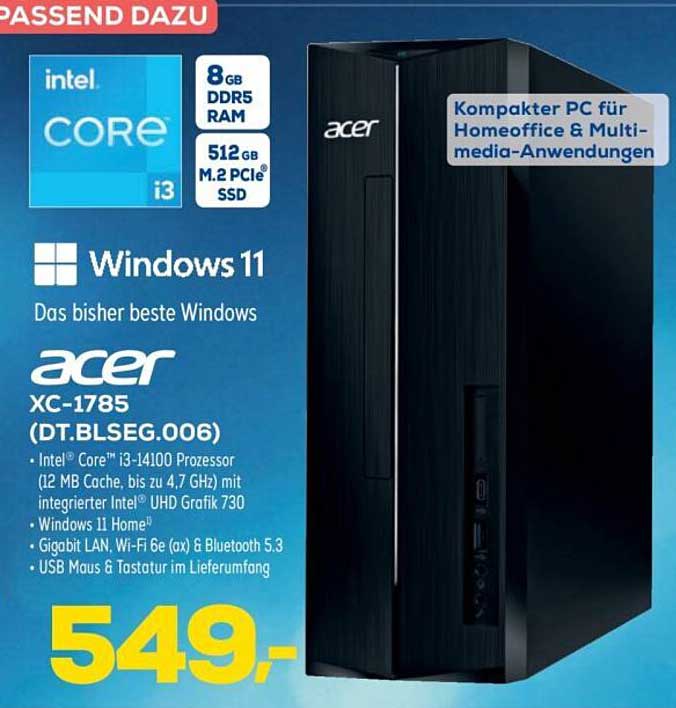 Acer XC-1785 (DT.BLSEG.006)