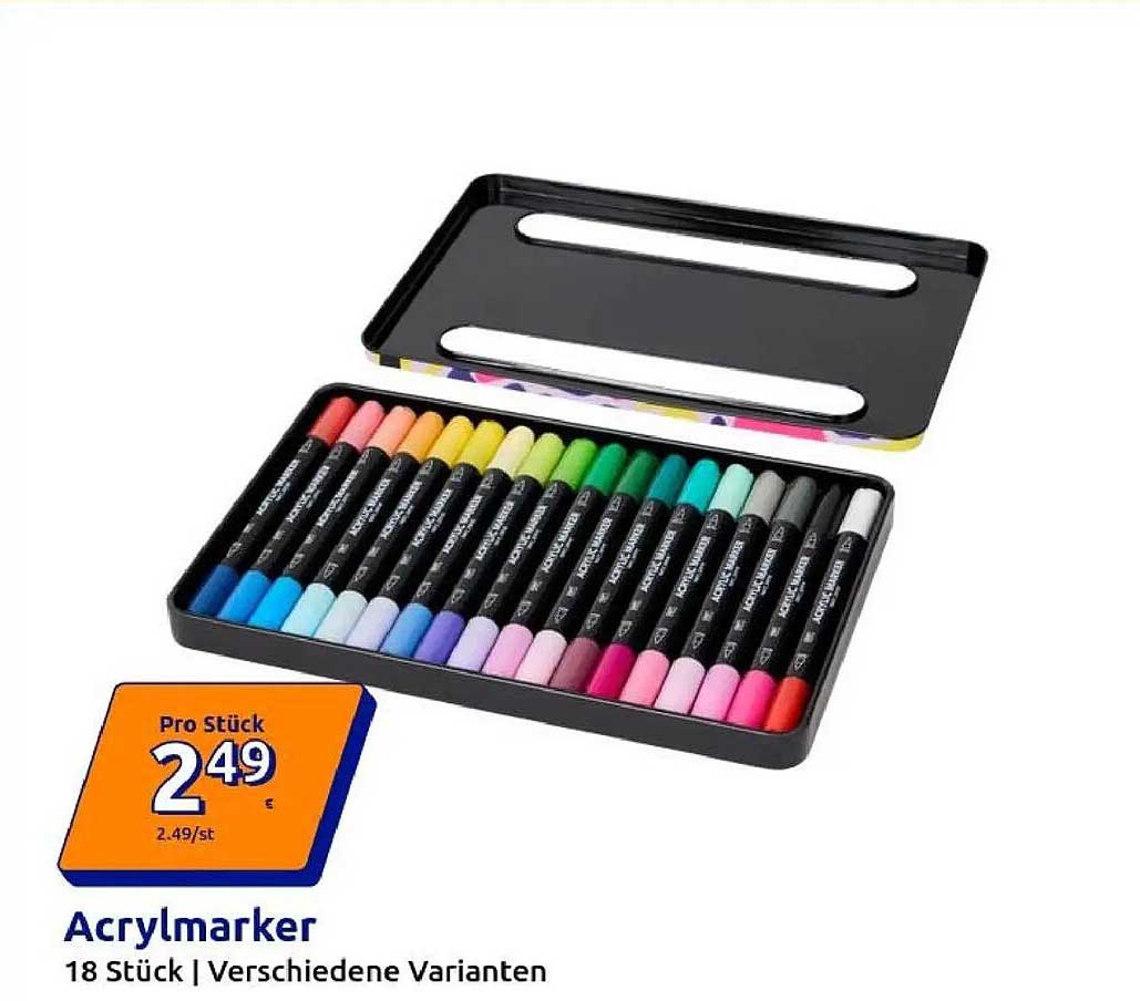 Acrylmarker 18 Stück | Verschiedene Varianten