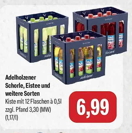 Adelholzener Schorle, Eistee und weitere Sorten