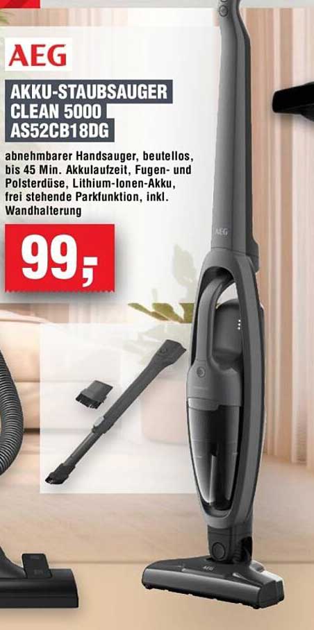 AKKU-STAUBSAUGER CLEAN 5000 AS52CB18DG
