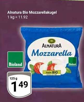 Alnatura Bio Mozzarellakugel
