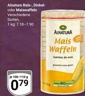 Alnatura Reis-, Dinkel- oder Maiswaffeln Verschiedene Sorten, 1 kg