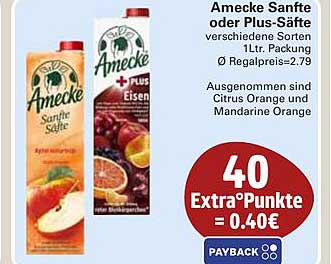 Amecke Sanfte oder Plus-Säfte