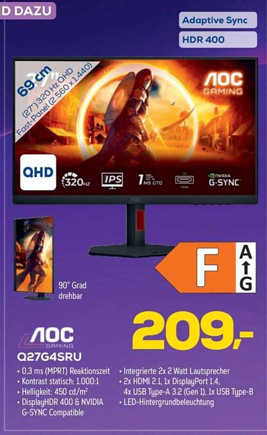 AOC Gaming Q27G4SRU