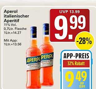 Aperol italienischer Aperitif