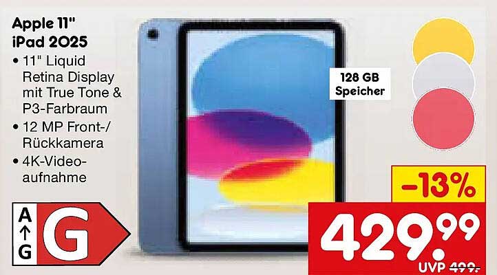 Apple 11" iPad 2025